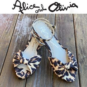 Alice + Olivia sandals leopard 🐆